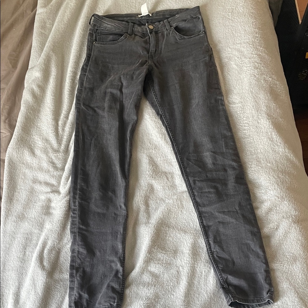 Slim Fit Dark Gray Jeans